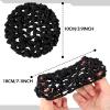 Waydress 8 Pcs Ballet Hair Net Bun Cover Invisible Elastic Edge Mesh Hair Nets Mesh Hairs Bun Set for Women Dance Accessories(Simple Style) view 3