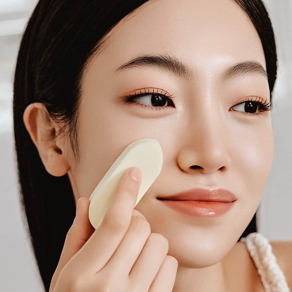 THE TOOL LAB Happyrim Makeup Sponge Case (4pcs) - Beauty Cosmetics Puff and Cosmetics Foundation Blending Sponges, Flawless for Liquid, Cream or Liquid Application Can Use Damp or Dry - Latex Free