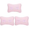 Zerodeko 3pcs Bath Pillow Strong Cups Softness for Bathtub Spa Relaxation Bone Shape Design for Back Support Easy to Clean and Store view 1