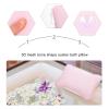 Zerodeko 3pcs Bath Pillow Strong Cups Softness for Bathtub Spa Relaxation Bone Shape Design for Back Support Easy to Clean and Store view 3