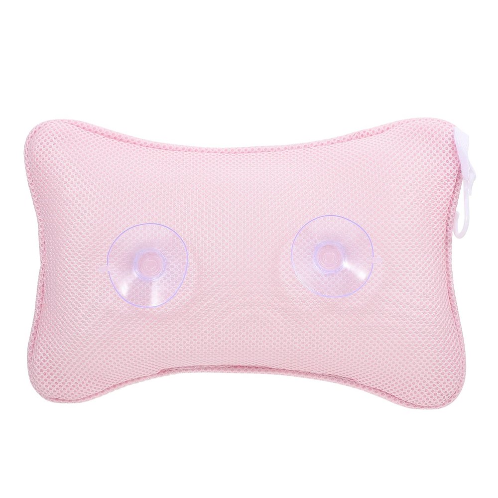 Zerodeko 1Pc Bathtub Suction Cup headrest hot tub Pillows Bath Cushion Shower Neck Pillow Bath spa Pillow Comfortable Pillow Mesh Bathtub Pillow Back Pillow Polyester Fiber