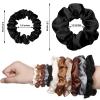 96 Pieces Satin Scrunchies Hair Tie Bulk Silk Elastic Ponytail Holders Ropes Comfortable Hair Bands Accessories for Girls Women Teens Birthday Gift(Colorful) view 2