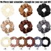96 Pieces Satin Scrunchies Hair Tie Bulk Silk Elastic Ponytail Holders Ropes Comfortable Hair Bands Accessories for Girls Women Teens Birthday Gift(Colorful) view 3