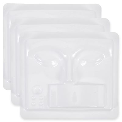 3pcs Eyelash Practice Tray for Extension Training PP Silicone