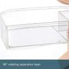 Feiyx Makeup Organizer Acrylic Cosmetic Storage,Cosmetic Storage Box with Full-Open Waterproof and Dustproof Transparent Cover,Portable Handle,with Drawer,with LED Light Cosmetic Organiser,for Counter view 3