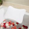 Zerodeko 3pcs Bone Shape Bathtub Spa Pillow Cups Mesh Design for Neck and Back Support Fast Drying Softness Easy to Clean and Store White view 4
