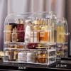 Feiyx Cosmetic Makeup Organizer DustProof Waterproof Cosmetic Storage Display Case with Drawers Suitable for Bathroom countertop,Bedroom Dresser view 2