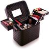 Feiyx Cosmetic Storage Organizer - Portable Cosmetic Case,Jewelry and Hair Accessories Storage Box,- 4 Tier Trays Professional Makeup Storage Organizer Box Make Up Carrier Display and Easy Organize Co view 2