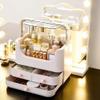 Feiyx Cosmetics Makeup and Jewelry Big Storage Case Display-Portable Cosmetic Storage Box,Waterproof and Dustproof Display Box,Suitable for Bathroom countertop,Bedroom Dresser view 3
