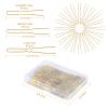 200 Pcs U Shaped Hair Pins 2IN 2.4IN 2.8IN in Box, French Hair Pin for Buns, Happi Mangala Bobby Pin for Women - Blonde view 2