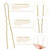 200 Pcs U Shaped Hair Pins 2IN 2.4IN 2.8IN in Box, French Hair Pin for Buns, Happi Mangala Bobby Pin for Women - Blonde view 3