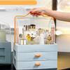 Feiyx Makeup Organizer Cosmetic Storage Drawers and Jewelry Display Box,Acrylic Makeup Organizer with drawerand Dust Cover,for Bathroom countertop, Bedroom Dresser view 2