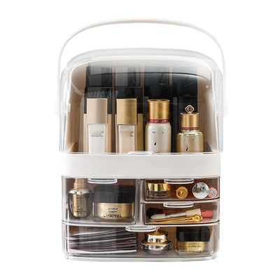 Feiyx Makeup Organizer, Cosmetic Storage Box,Suitable for Bathroom Countertops and Bedroom Dressers,Multifunctional Storage Box,Cosmetic Organizer Makeup Storage Holder