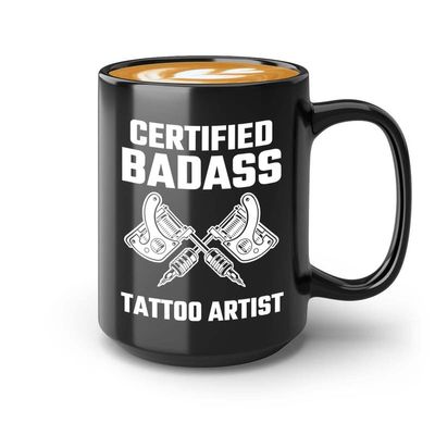 Bubble Hugs Tatto Artist Coffee Mug 15oz Black - Bdss Tattoo Artist - Tattoo Gifts Tipping Skin Deep Ink Tattoo Lover Tattooing Tattooist