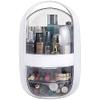 Feiyx Makeup Organizer,Portable Travel Waterproof & Dustproof Cosmetic Organizer Box,Makeup Caddy Holder for Countertop Bathroom,Multifunctional Storage Box,Jewelry and Makeup Caddy Shelf Capsule view 1