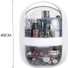 Feiyx Makeup Organizer,Portable Travel Waterproof & Dustproof Cosmetic Organizer Box,Makeup Caddy Holder for Countertop Bathroom,Multifunctional Storage Box,Jewelry and Makeup Caddy Shelf Capsule view 2