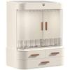 Feiyx Makeup Organizer Cosmetic Storage Drawers and Jewelry Display Box,Waterproof Large Cosmetics Organizer Storage with Drawers Skincare Cosmetic Display Cases For Bathroom Countertop Bedroom Dresse view 1
