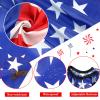 FEBSNOW Professional Barber Cape Independence 4th for July Salon Hair Cutting Cape with Adjustable neckline and Neck Duster Brush Barber Shop Supplies 46.8  56 Inch (Flag pattern) view 3