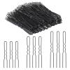 200 Pcs U Shaped Hair Pins 2IN 2.4IN 2.8IN in Box, French Hair Pin for Buns, Happi Mangala Bobby Pin for Women - Black view 1