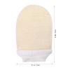 Alipis 4pcs Loofah Exfoliating Gloves Deep Scrub Bath Mitts for Dead Skin Removal Comfortable Loofah Material Gentle Body Exfoliation for Smooth Skin for All Types view 3