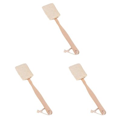 Alipis 3pcs Long Handle Exfoliating Body Brush Bath Shower Scrubber Loofah for Body Spa Back Brush Loofah Random Color