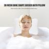 Zerodeko 1pc Comfortable Bathtub Pillow Strong Cups Soft Mesh Bath Headrest for Neck Back Support Bathroom Accessory for Relaxing Spa view 2