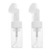 STOBAZA 2pcs Press Silicone Brush Head Bottle Pet Foaming Sub Bottles for Hand Soap Facial Wash and Cosmetics for Travel and Daily Use view 1