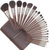 ENZO KEN Deluxe Natural Goat Hair Makeup Brush Set with Case, 24 Cosmetic Brushes Makeup Set, Wooden Natural Makeup Brushes, Natural Bristle Makeup Brush, Natural Hair Makeup Brushes Set Professional. view 1