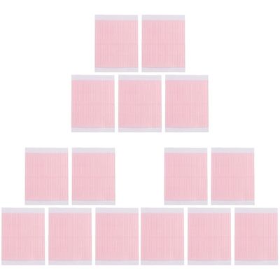 LALAFINA 15sheets Invisible Stickers Breathable Double Tape for Hooded Eyes Strips Lightweight Natural Color