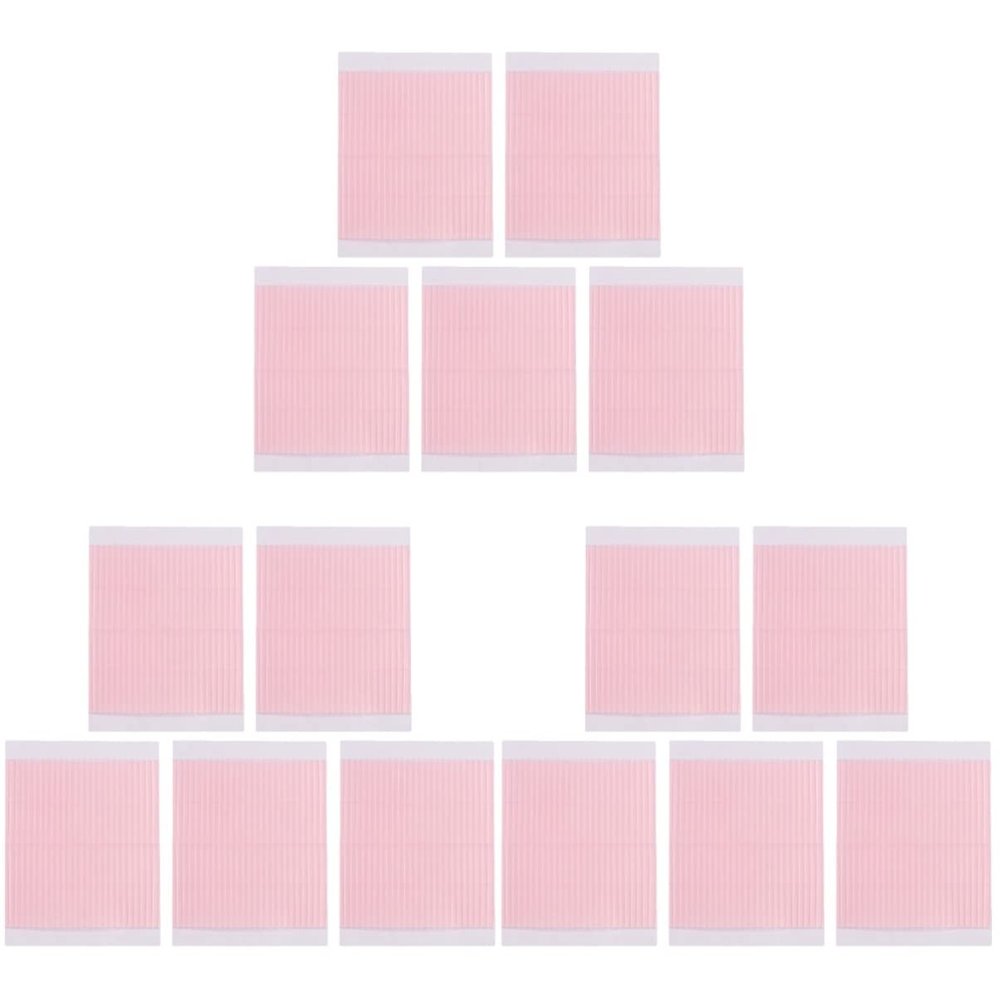 LALAFINA 15sheets Invisible Stickers Breathable Double Tape for Hooded Eyes Strips Lightweight Natural Color