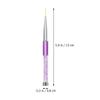 minkissy 6pcs Nail Art Liner Brushes Dual-ended Design for Fine Detailing Comfortable to Hold for Nail Painting and Salon Use Includes Tips for Dots and Patterns view 2