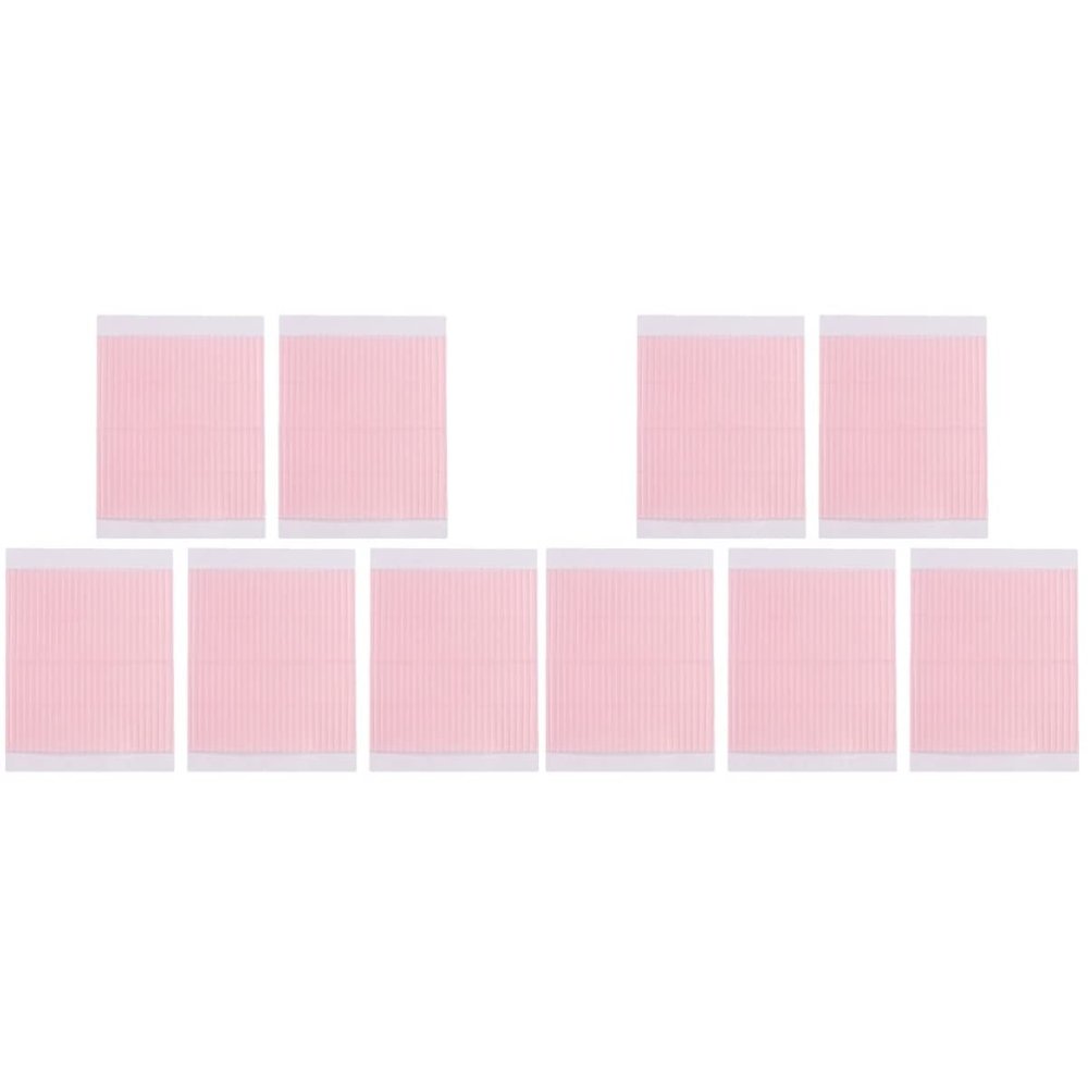 LALAFINA 10sheets Self-adhesive Double Tapes of Invisible Eye Stickers for for Makeup Application Breathable Material Easy to Use No Waste
