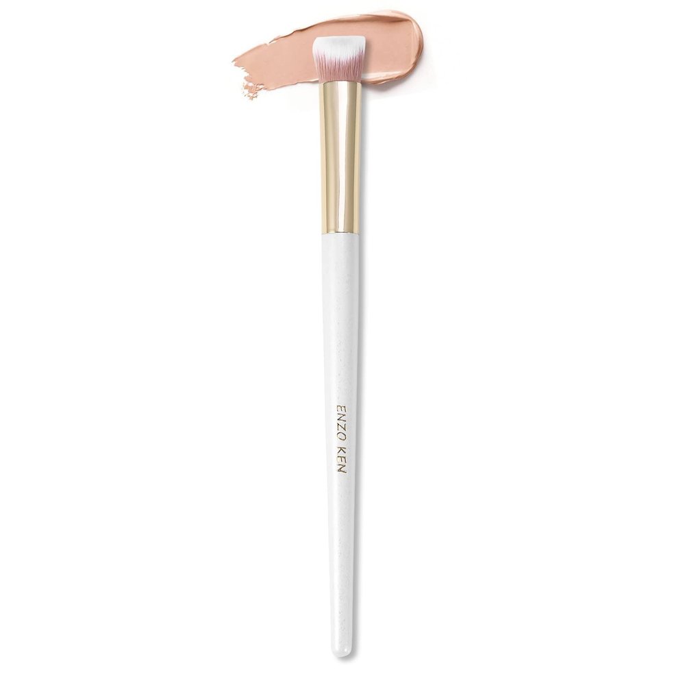 ENZO KEN Small Nose Contour Brush, Nose Brush Contour, Angled Concealer Brush Under Eye, Concealer Brushes, Small Concealer Brushes, Angled Eyeshadow Brush (162V)