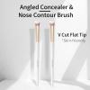 ENZO KEN Small Nose Contour Brush, Nose Brush Contour, Angled Concealer Brush Under Eye, Concealer Brushes, Small Concealer Brushes, Angled Eyeshadow Brush (162V) view 2