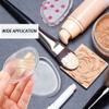 AKOAK 2 Pieces Silicone Makeup Sponge - Transparency Face Applicator and Blender Makeup Puff Pad for All Liquid Foundation Cream, CC Cream, Concealer, Primer and BB Cream Applicator view 3