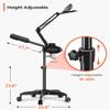 TASALON 2-in-1 Professional Facial Steamer, Hot Ozone Face Steamer for Facial with 5X Magnifying Lamp, Esthetician Steamer for Salon Beauty and Spa Shop, Skin Care Equipment with New Upgrade Wheels view 2