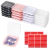 20pcs Press On Nail Packaging Boxes with 60pcs Double Sided Adhesive Nail Tape Acrylic Press On Nail Storage Box in 4 Colors Artificial Nail Display Box for Press on Nail Business Nail Art Nail Salon view 1