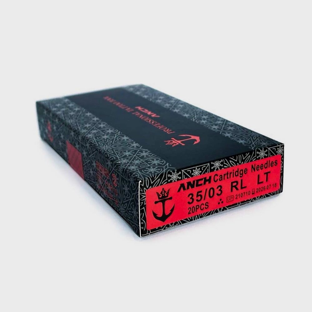 ANCH CARTRIDGE TATTOO NEEDLES SOLID ROUND LINER 12# 0.35 RL NEEDLES 20PCS/BOX (1205RL LT)