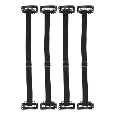 Face Lift Band, Easy to Operate Wrinkle Removal Belt, 4 Pieces Reusable with Hair Clip for Face Shaping (Black)