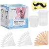Nose Hair Wax Kit  100g Nose Wax + 20 Applicators + 10 Mustache Guards + 10 Paper Cups + 10 Sticks + 1 Measuring Cup  Nose Wax Kit Men & Women, At-Home Hair Removal for 20+ Uses view 1