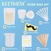 Nose Hair Wax Kit  100g Nose Wax + 20 Applicators + 10 Mustache Guards + 10 Paper Cups + 10 Sticks + 1 Measuring Cup  Nose Wax Kit Men & Women, At-Home Hair Removal for 20+ Uses view 2