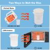 Nose Hair Wax Kit  100g Nose Wax + 20 Applicators + 10 Mustache Guards + 10 Paper Cups + 10 Sticks + 1 Measuring Cup  Nose Wax Kit Men & Women, At-Home Hair Removal for 20+ Uses view 3