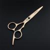 6.0 Inch Professional Hair Cutting Scissors Shears Kit, 6 Inch Hairdressing Scissors Set, 440C Japanese Stainless Steel, for Men Women Kids Home Salon Barber Tools Kit(Gold) view 4