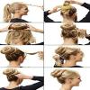 Donut Hair Bun Maker 9 Pieces, Hair Bun Maker Kit,Hair Bun Shaper Set,Doughnuts Ring Styler Maker,Hair Doughnut Shaper for Short and Thin Hair (9Pcs) view 2