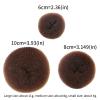 Donut Hair Bun Maker 9 Pieces, Hair Bun Maker Kit,Hair Bun Shaper Set,Doughnuts Ring Styler Maker,Hair Doughnut Shaper for Short and Thin Hair (9Pcs) view 3