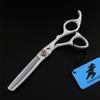 6.0 Inch Professional Hair Cutting Scissors Shears Kit, White Handle Hairdressing Scissors Set, 440C Japanese Stainless Steel, for Men Women Kids Home Salon Barber Tools Kit view 4