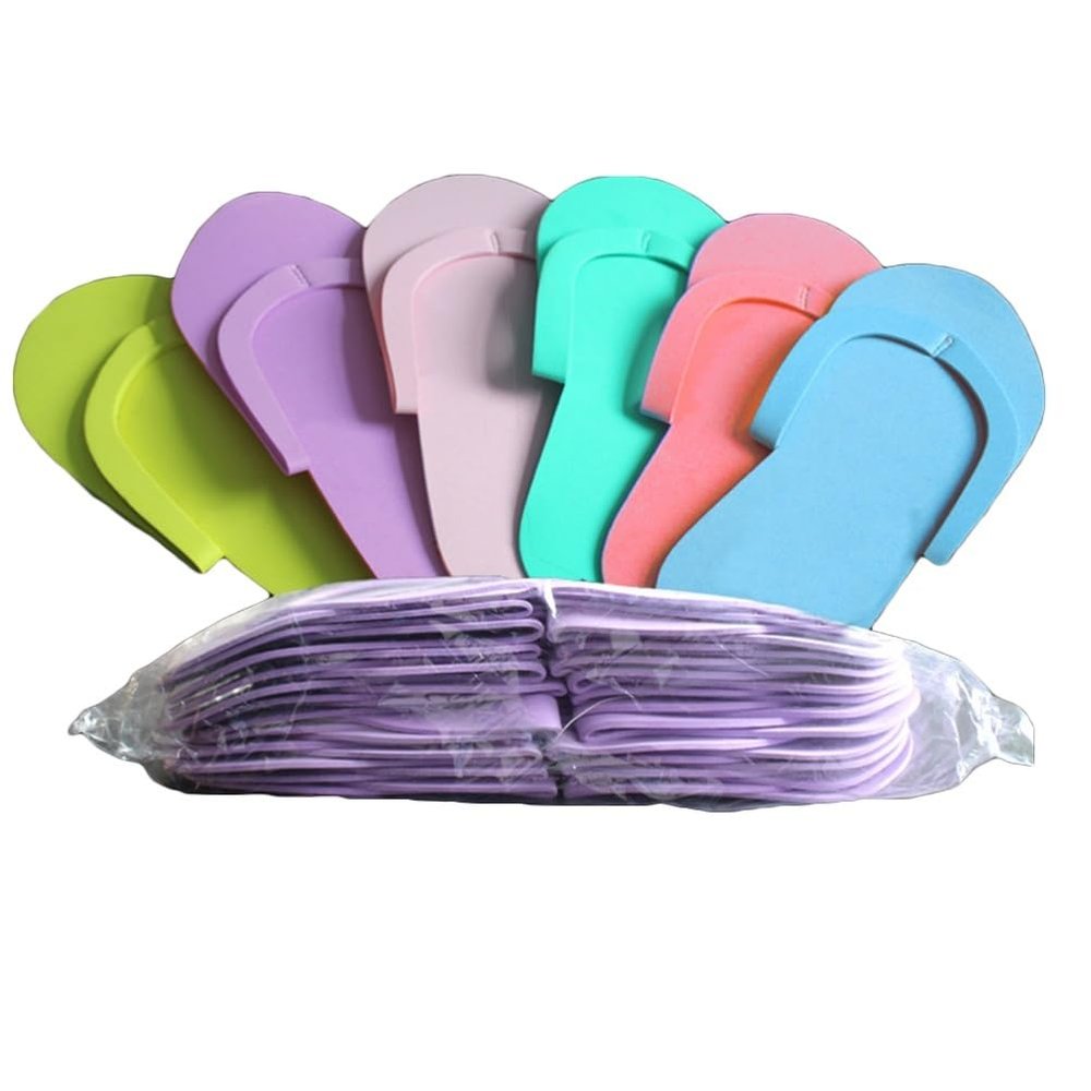 Healeved Disposable Pedicure Slippers 36 Pairs Eva Foam Spa Slippers for Salon and Home Use Lightweight Anti-Slip Footwear for Guests and
