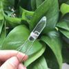 Natural Stone Slice Hair Pins Tiara Silvery Wire Wrapped Crystal Quartz Party Bridal Women Barrette Hair Jewelry,Crystal Quartz view 1