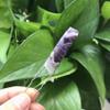Natural Stone Slice Hair Pins Tiara Silvery Wire Wrapped Crystal Quartz Party Bridal Women Barrette Hair Jewelry,Amethyst view 1