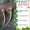 Taiyin 2 Pcs Mushroom Print Hair Sticks Cute Chopsticks for Women and Girls, Bun Sticks for Long Hair (Red) view 3